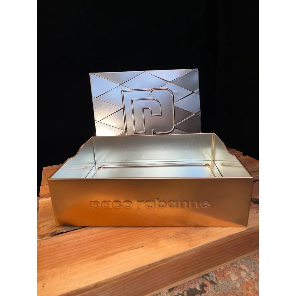 Large Copper Colored Phantom by Paco Rabanne 2pc Gift Set BOX / TIN only